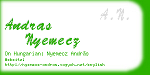 andras nyemecz business card
